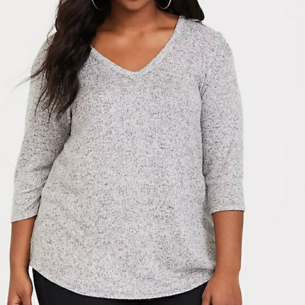 Cozy gray top
